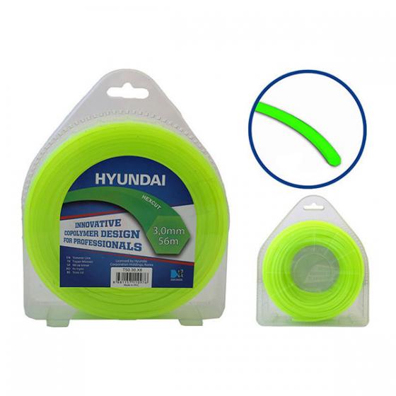 HYUNDAI MİSİNA 3.00mm 56mt  HEXCUT  FOSFORLU YEŞİL