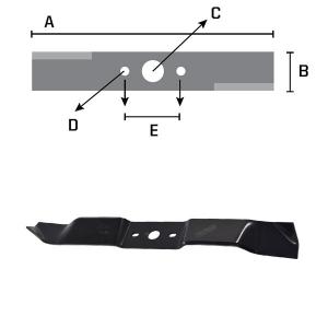 BIÇAK 46CM AL-KO Comfort 46B; Silver 470